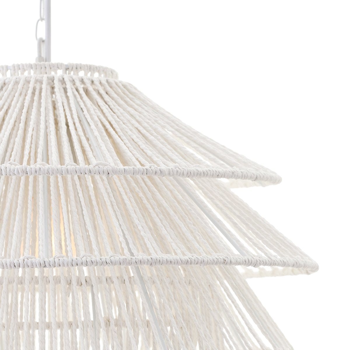 Green Earth Lighting Australia Home & Garden > Lighting Solana White Paper Rope Pendant 20797