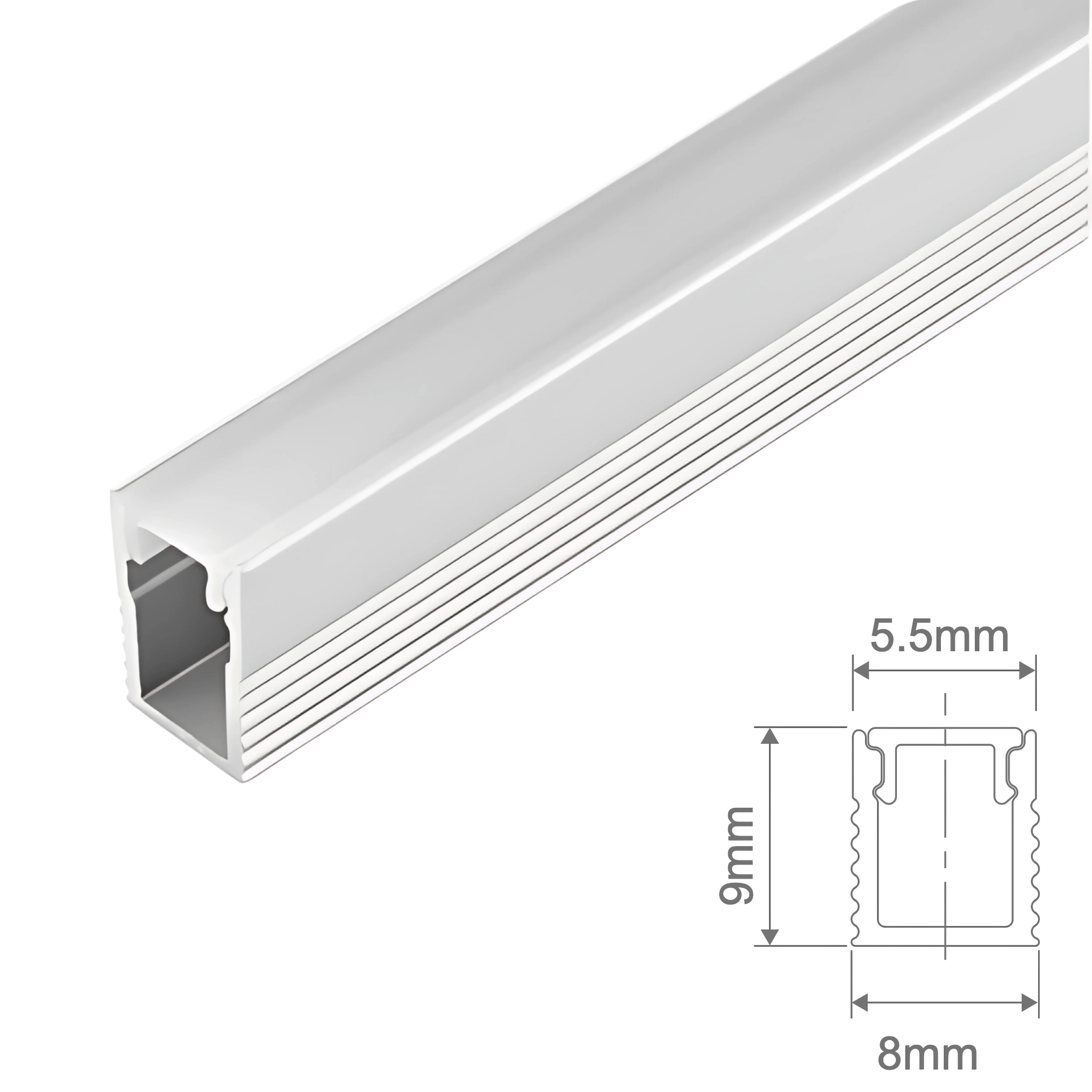 Green Earth Lighting Australia Home & Garden > Lighting Surface Mount Micro Aluminium Profile - Silver 5mm Width GE526