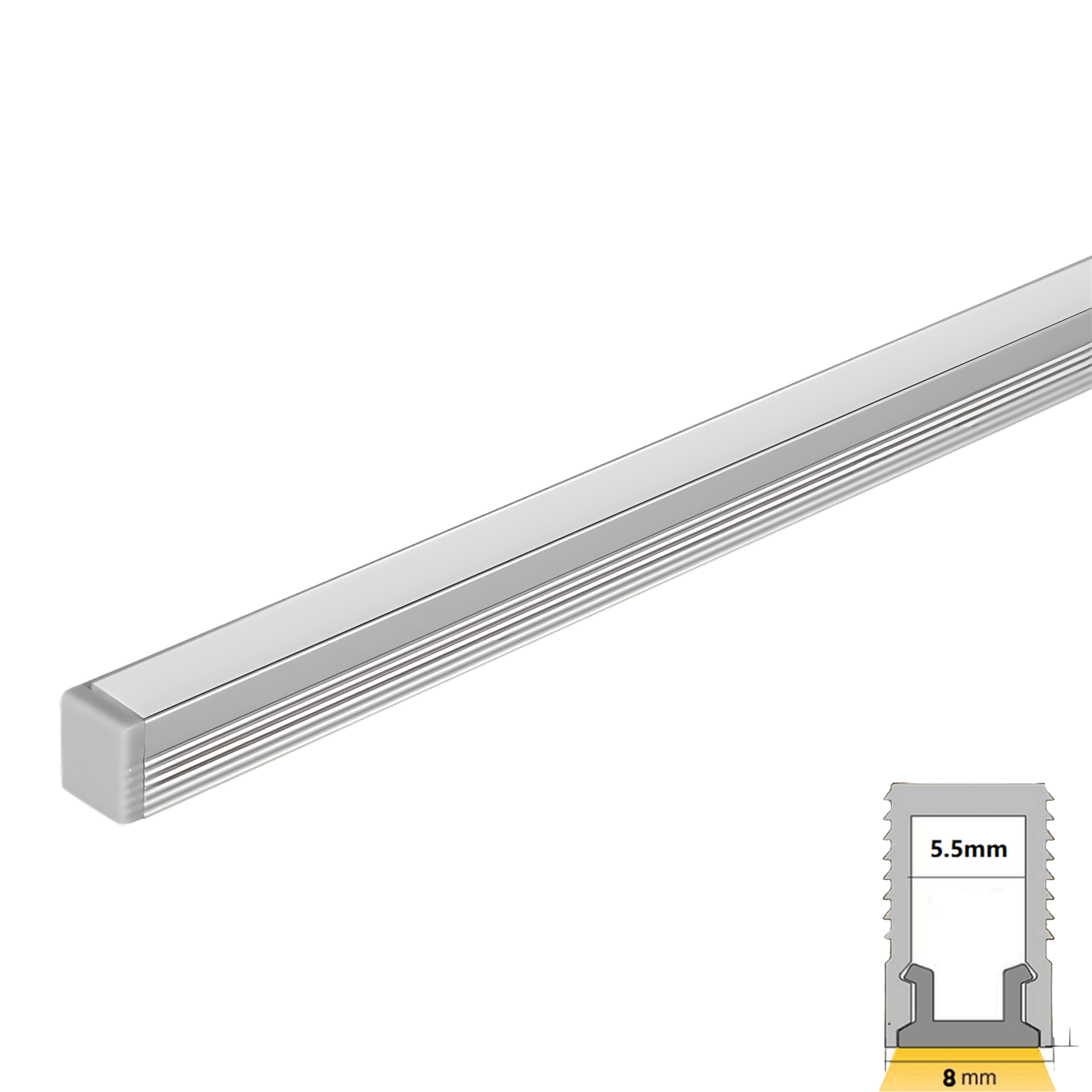 Green Earth Lighting Australia Home & Garden > Lighting Surface Mount Micro Aluminium Profile - Silver 5mm Width GE526
